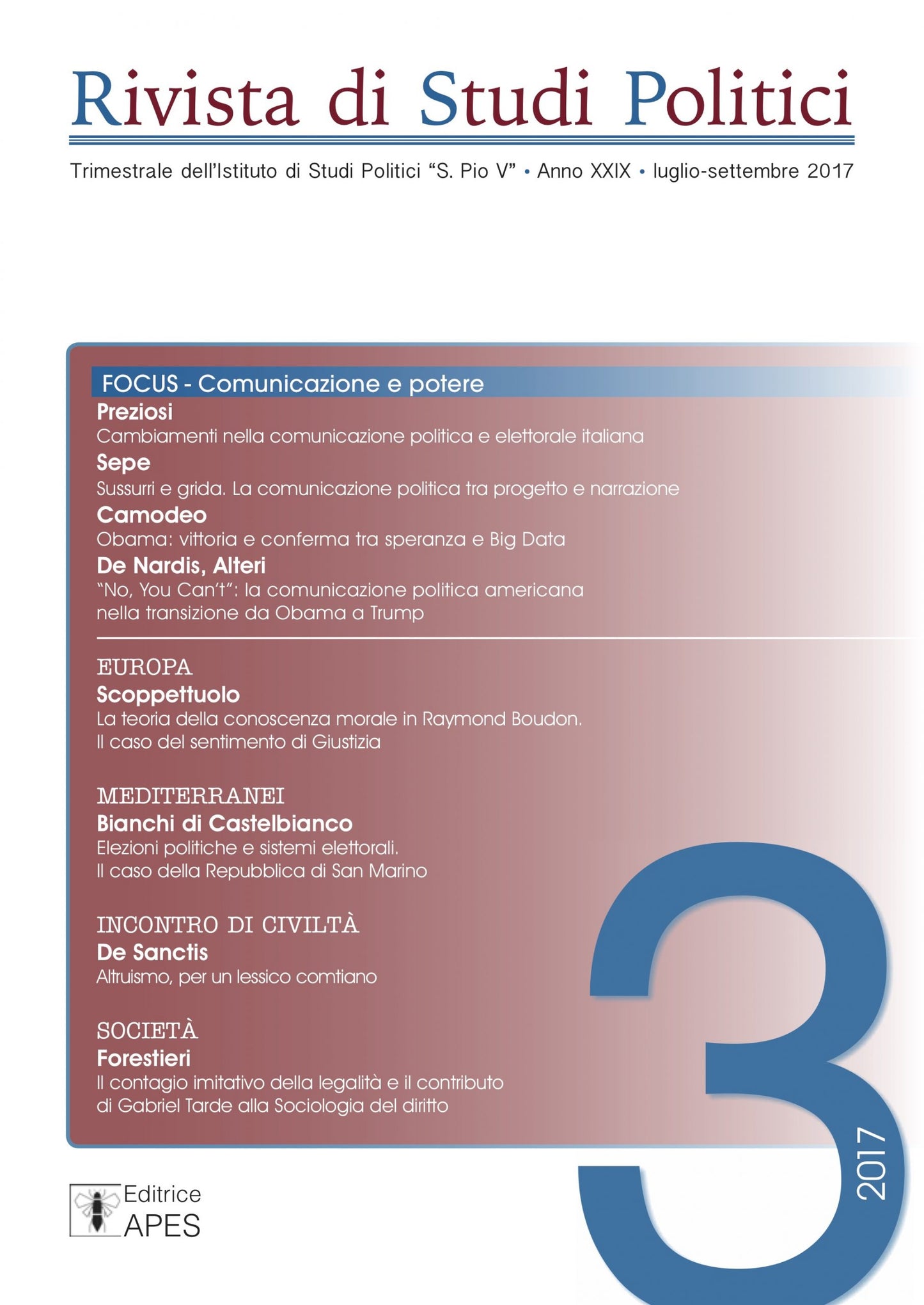 Rivista di Studi Politici 3/2017