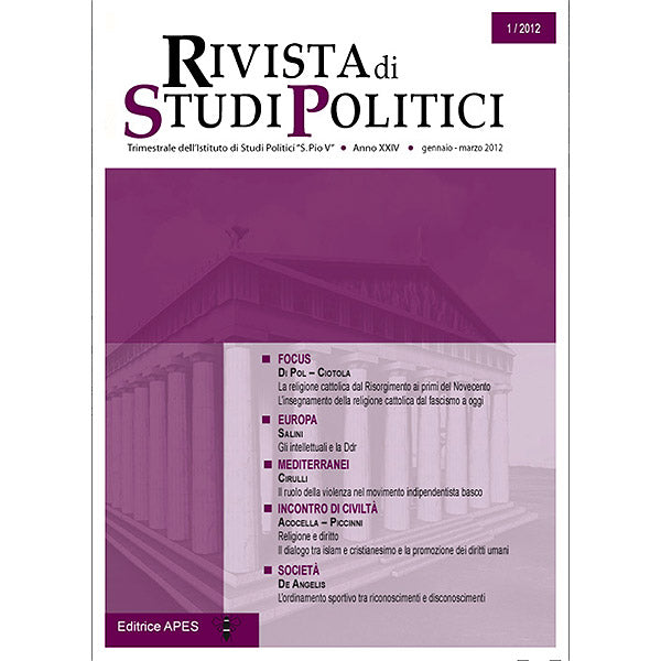 Rivista 4/2012 - Anno XXIV - Ottobre/Dicembre