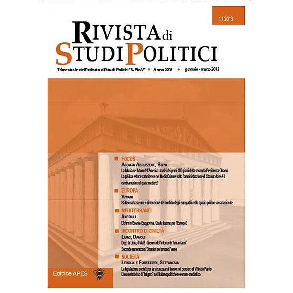 Rivista 1/2013 - Anno XXV - Gennaio/Marzo