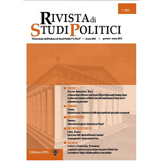 Rivista 1/2013 - Anno XXV - Gennaio/Marzo